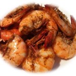 Steamed gulf shrimp